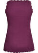 Top with lace trim, Dark Bordeaux, Packshot image number 1