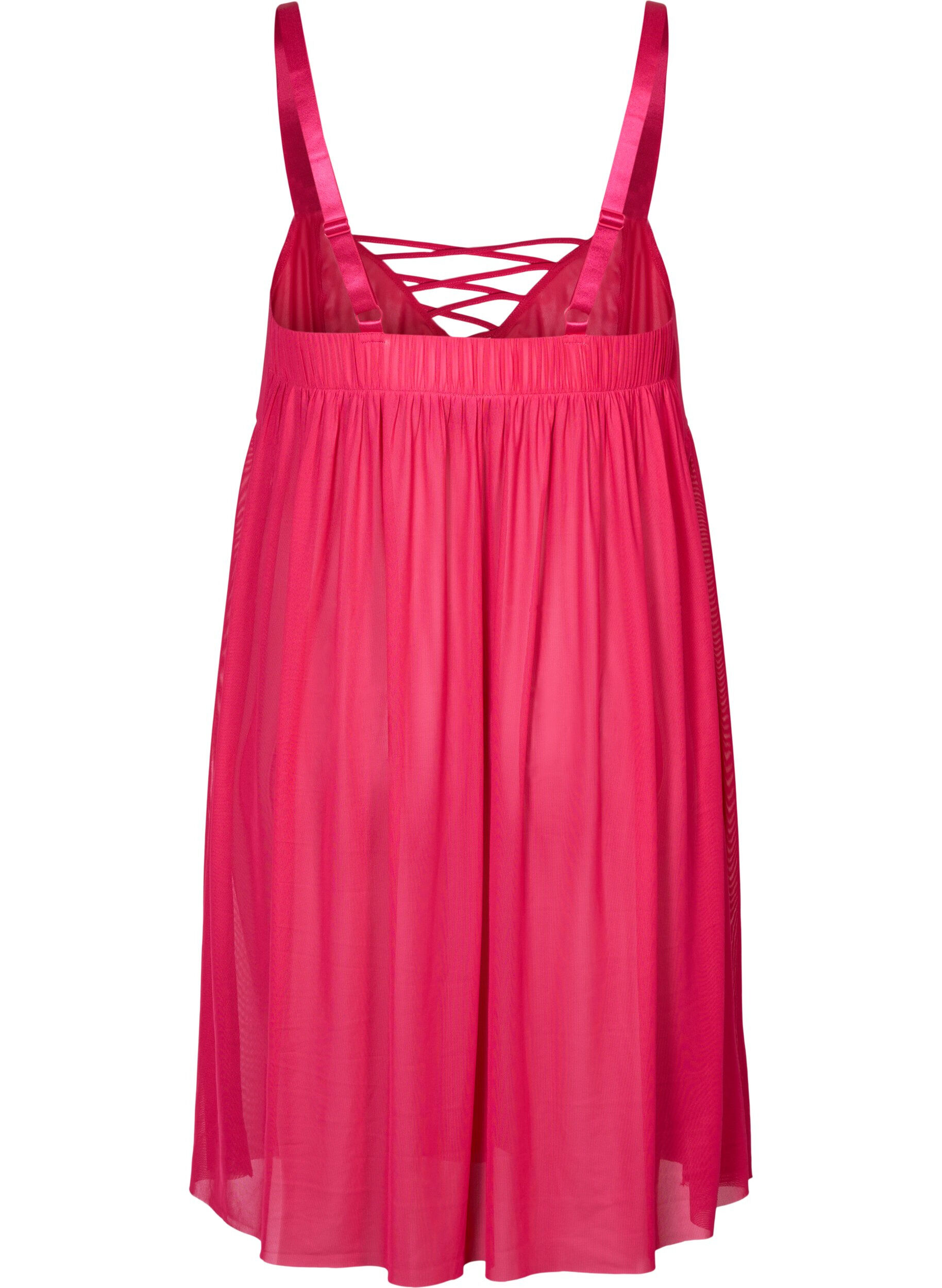 Zizzifashion Mesh nightdress with string, Jazzy, Packshot image number 1