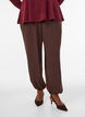 High-waisted balloon trousers, Brown, Model image number 2
