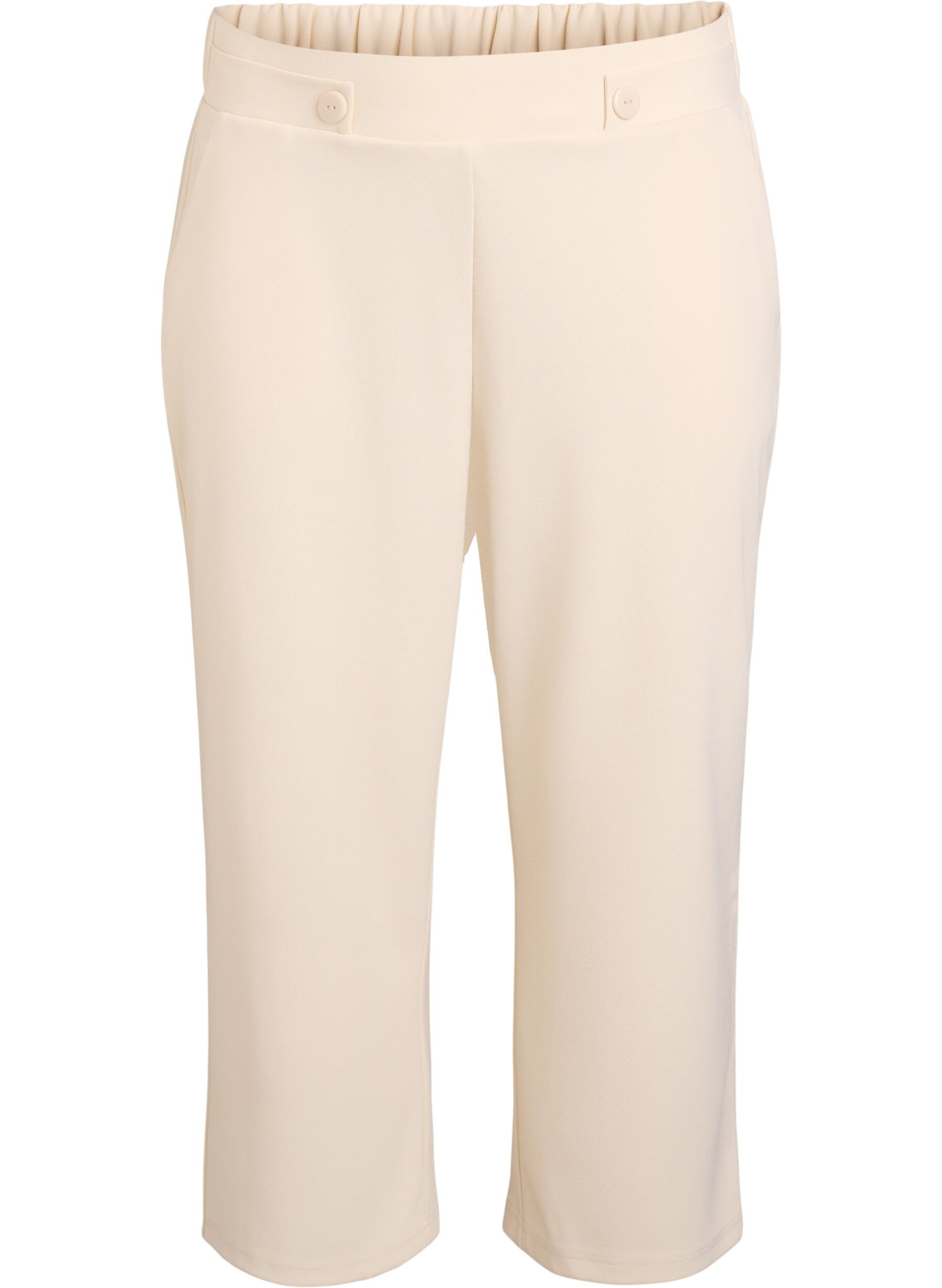 ZizzifashionAnkle length trousers with loose fit, Beige, Packshot image number 0
