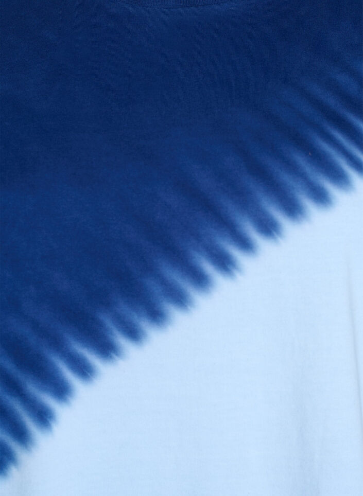 Dip-dye T-shirt in organic cotton, Blue, Packshot image number 2