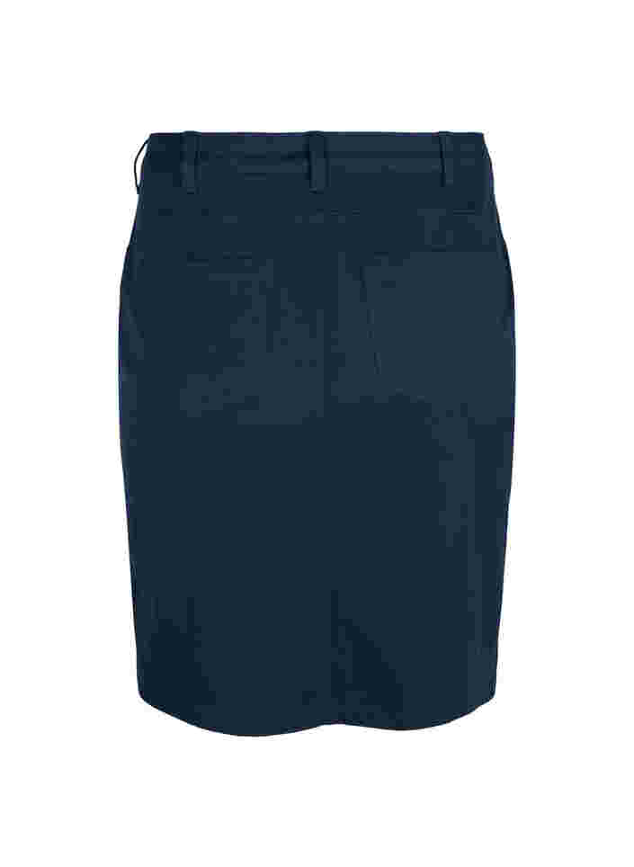 Close-fitting skirt with button details, Navy, Packshot image number 1