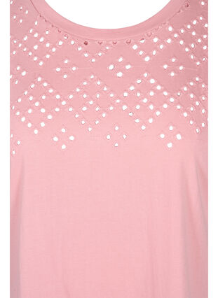 Cotton t-shirt with British embroidery, Blush, Packshot image number 2