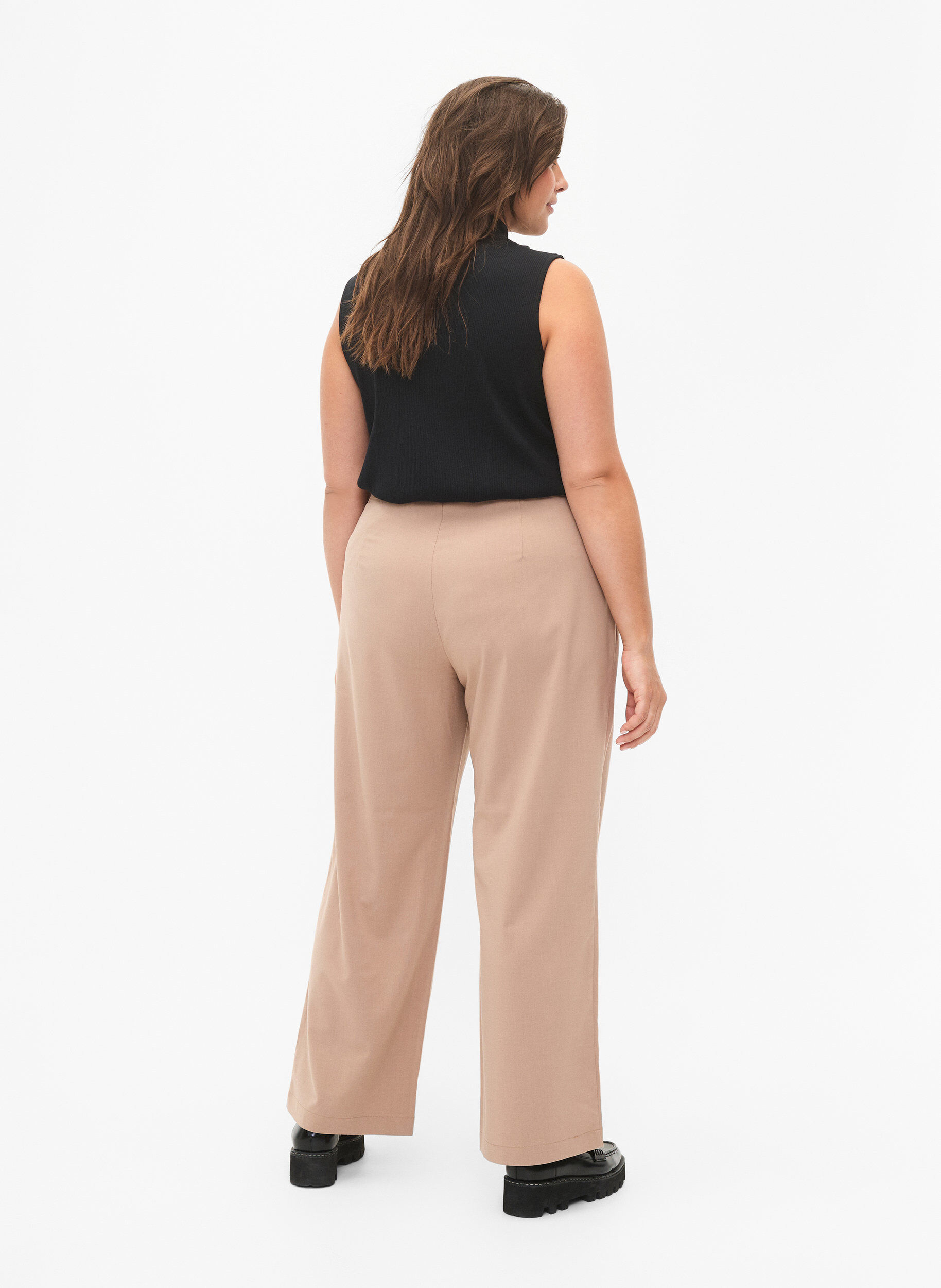 Zizzifashion Classic pants with straight fit, Amphora, Model image number 1
