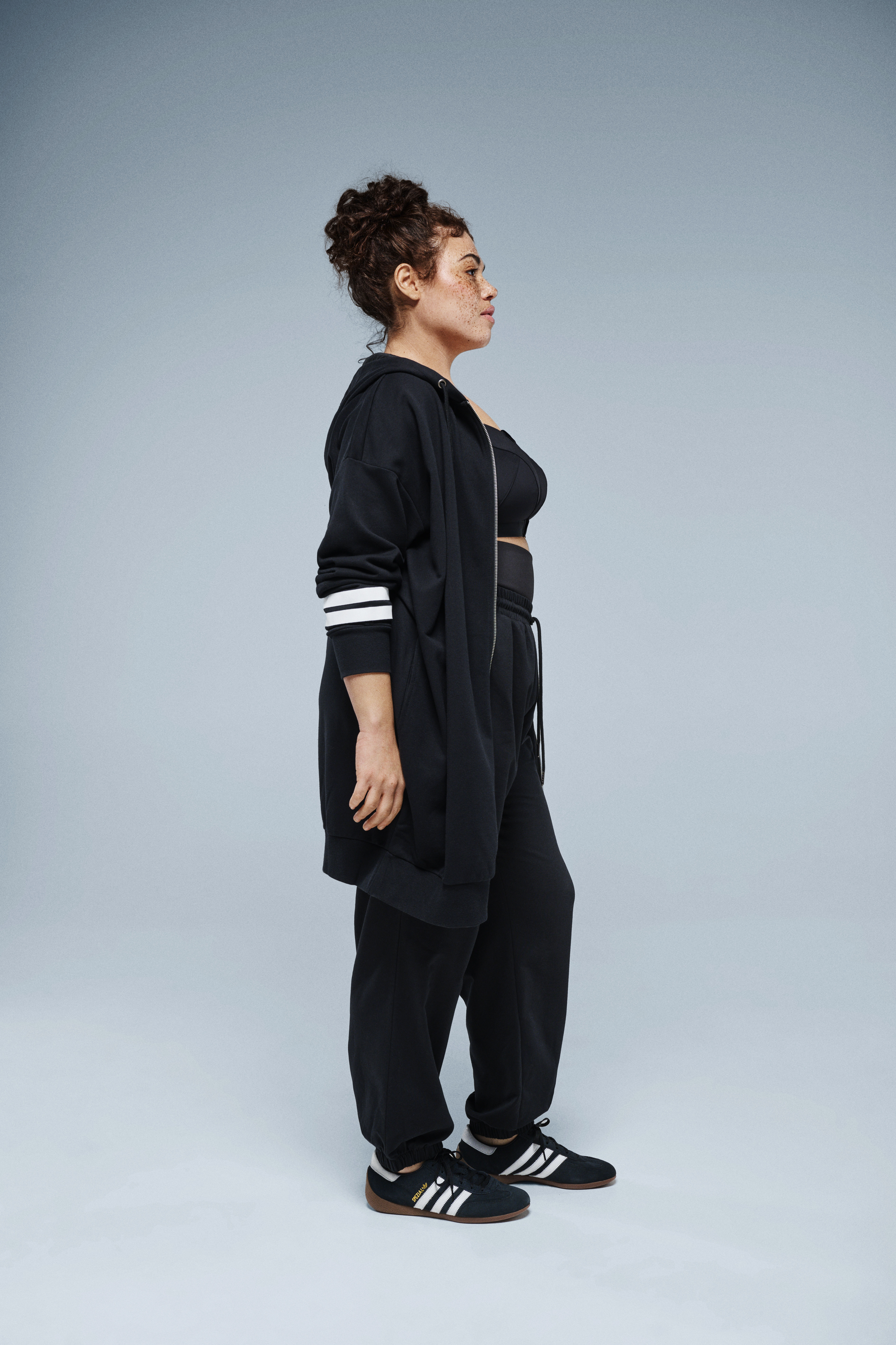 Zizzifashion Long sweat cardigan, , Model