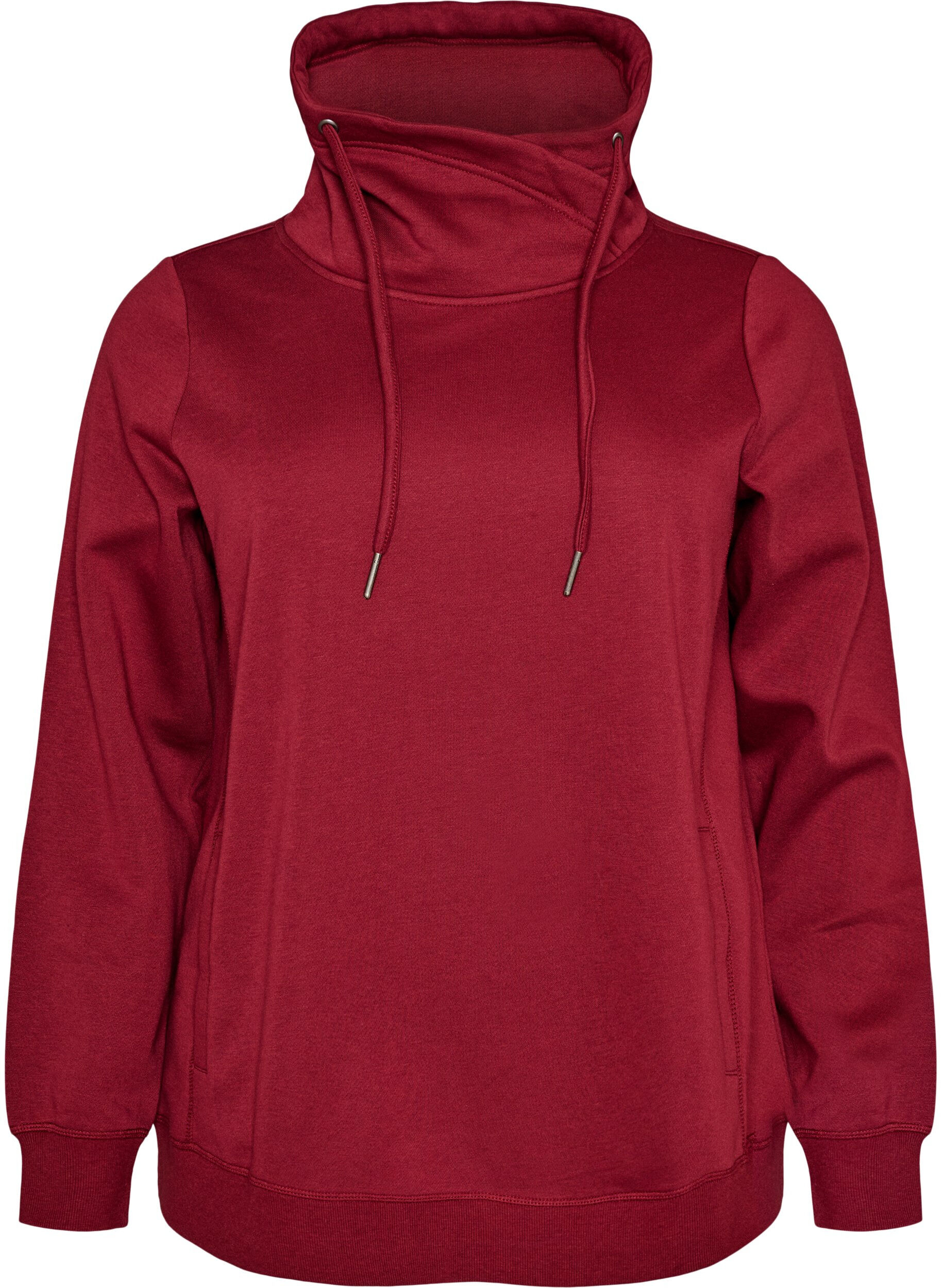 FLASH - Sweatshirt with high collar and pockets