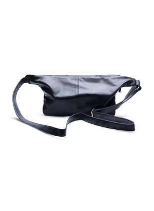 Belt bag in leather, Black, Packshot image number 1