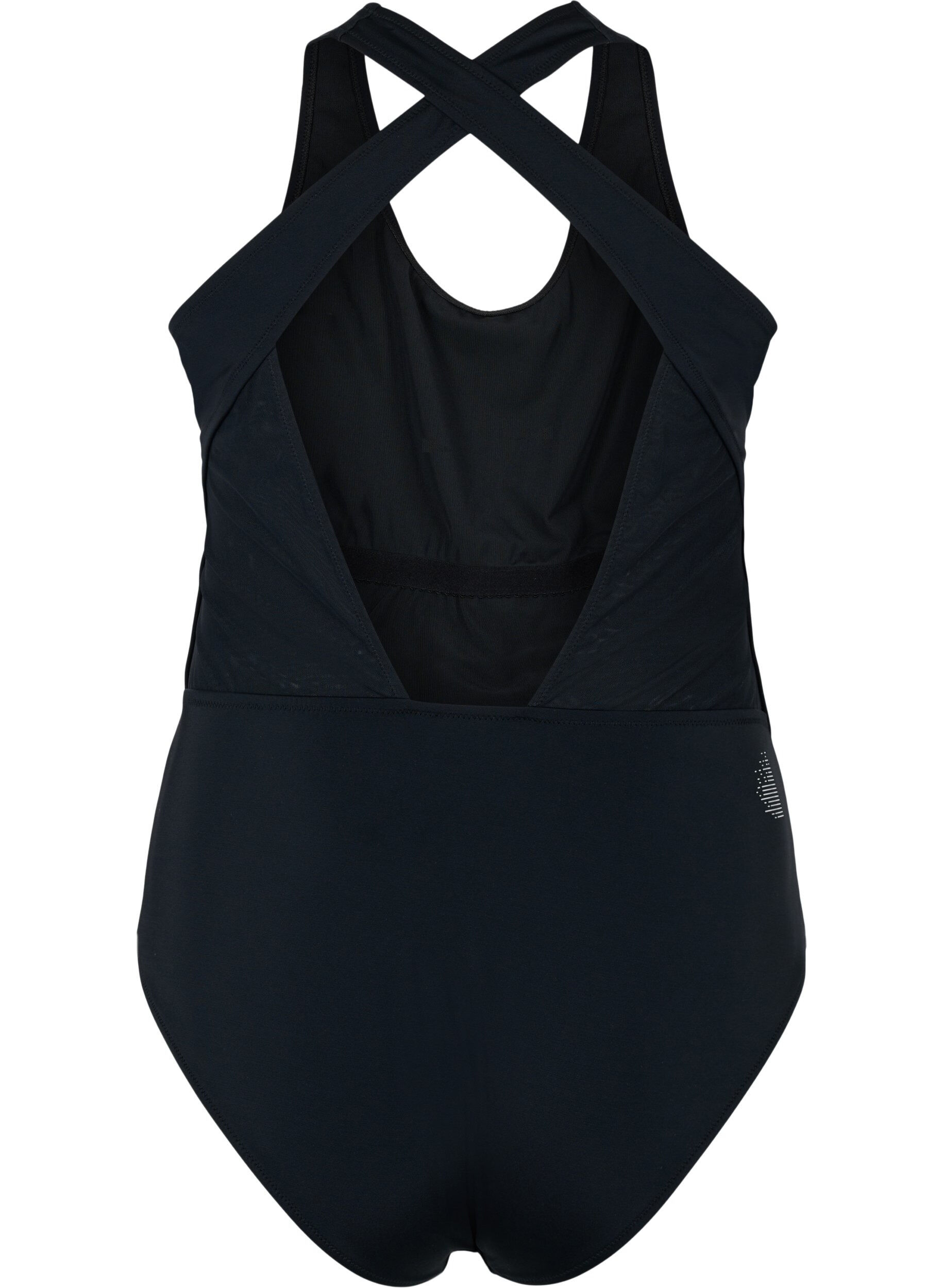 Zizzifashion Swimsuit with cross back, Black, Packshot image number 1