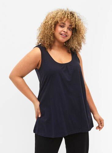 Top with a-shape and round neck, Night Sky, Model image number 0