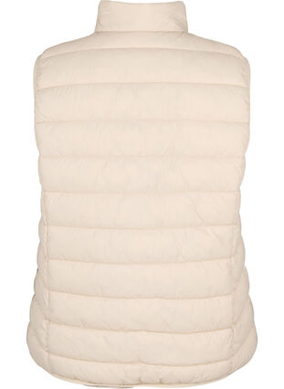 Short vest with zip and pockets, Pumice Stone, Packshot image number 1