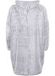 Oversized teddy dress with pocket, Grey Melange, Packshot image number 1
