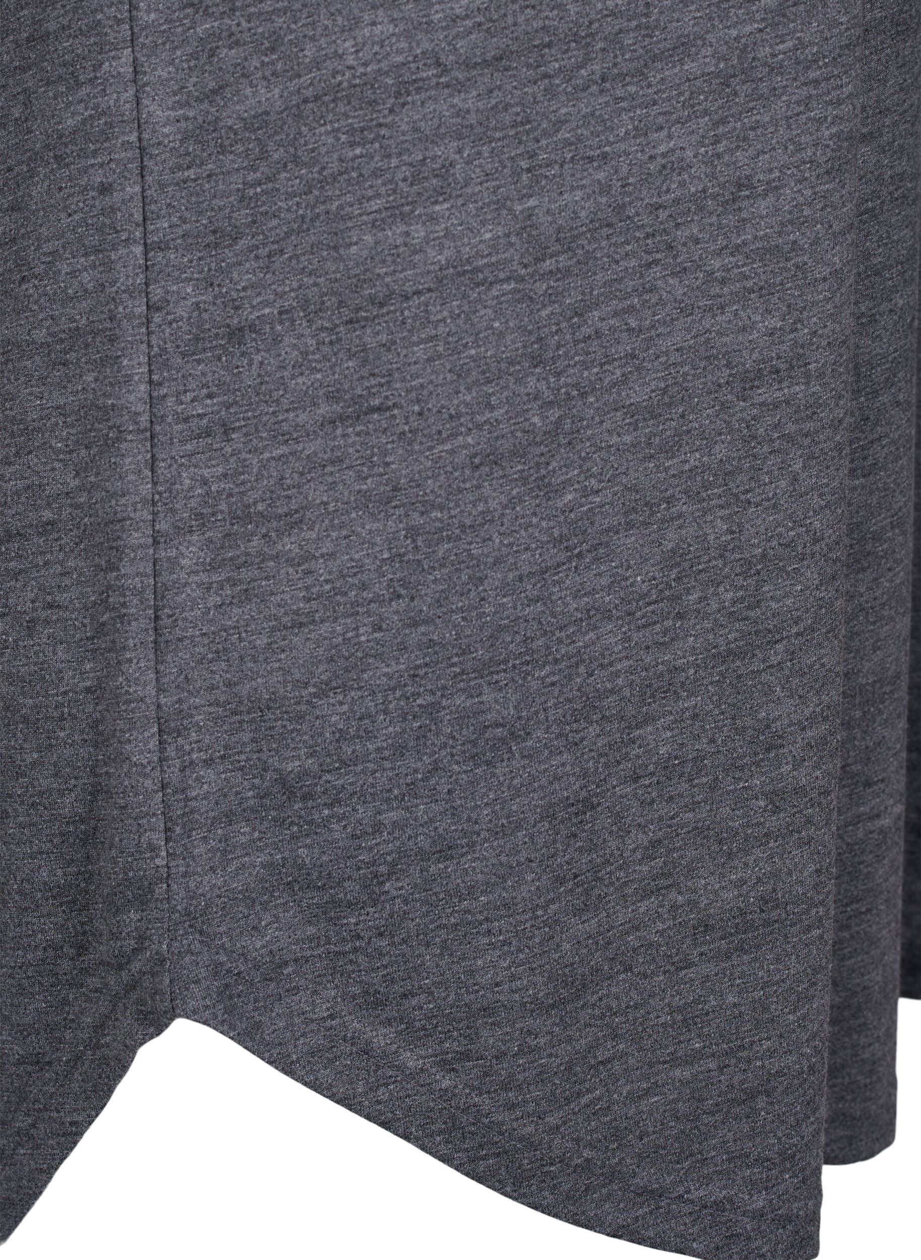 ZizzifashionShort sleeve nightgown with text print, , Packshot image number 3