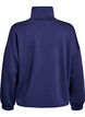 Blouse with turtleneck in modal mix, Blue, Packshot image number 1