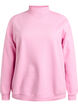 Sweatshirt with high neck and long sleeves, Pink, Packshot image number 0