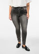 Super slim Amy jeans with high waist, Dark Grey, Model image number 2