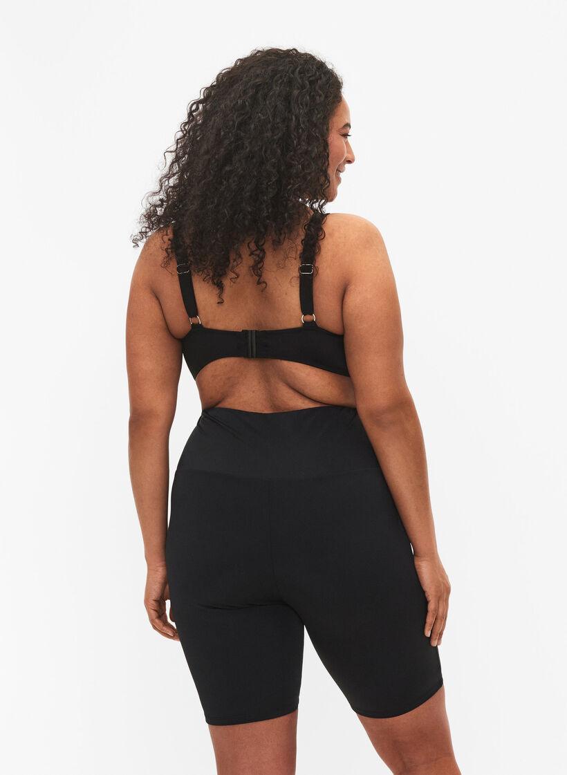 Long swim shorts, Black, Model image number 2