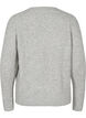 Melange pullover with pearl buttons, Light Grey Melange, Packshot image number 1