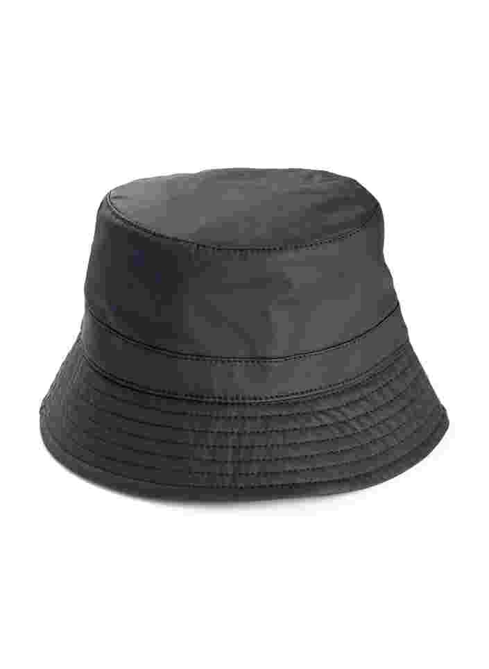 Solid-coloured rain hat, Black, Packshot image number 0