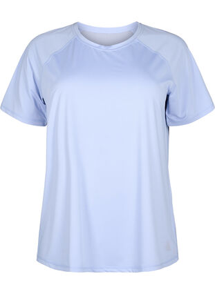 Training T-shirt with mesh back, Zen Blue, Packshot image number 0