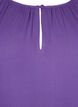 Viscose tunic with 3/4 sleeves, Purple, Packshot image number 2