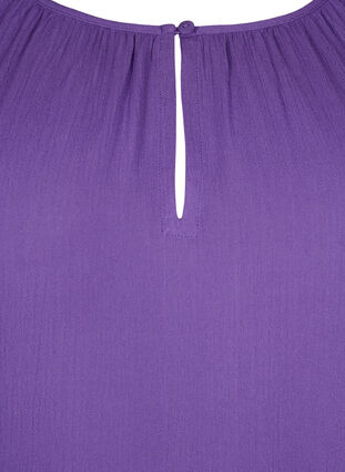 Viscose tunic with 3/4 sleeves, Deep Lavender, Packshot image number 2