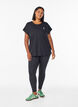 Solid-coloured training T-shirt, Black, Model image number 1