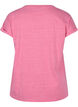 Marled cotton t-shirt, Fandango Pink Mél, Packshot image number 1