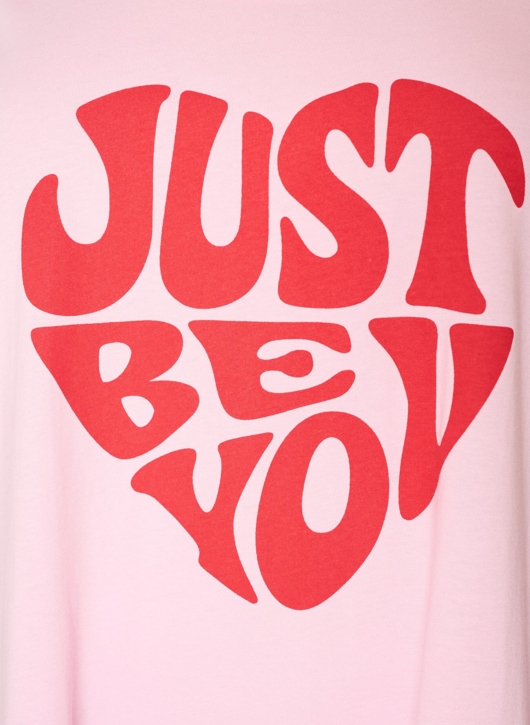 ZizzifashionShort-sleeved nightgown in organic cotton, Pink, Packshot image number 2