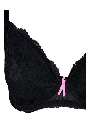 Support the breasts - underwire bra with pockets for padding, Black, Packshot image number 2