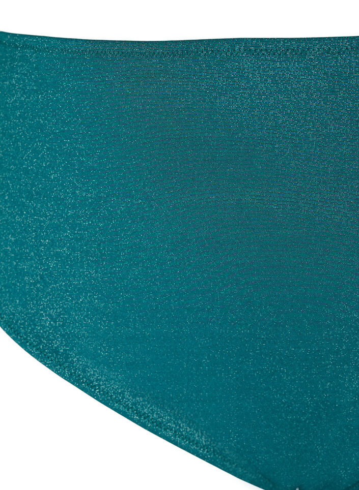 Glitter bikini briefs with a high waist, Green, Packshot image number 2
