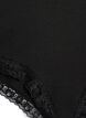 2-pack hipsters with lace trim and high waist, Black, Packshot image number 2