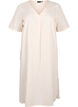 Cotton blend kaftan dress with linen, Beige, Packshot image number 0