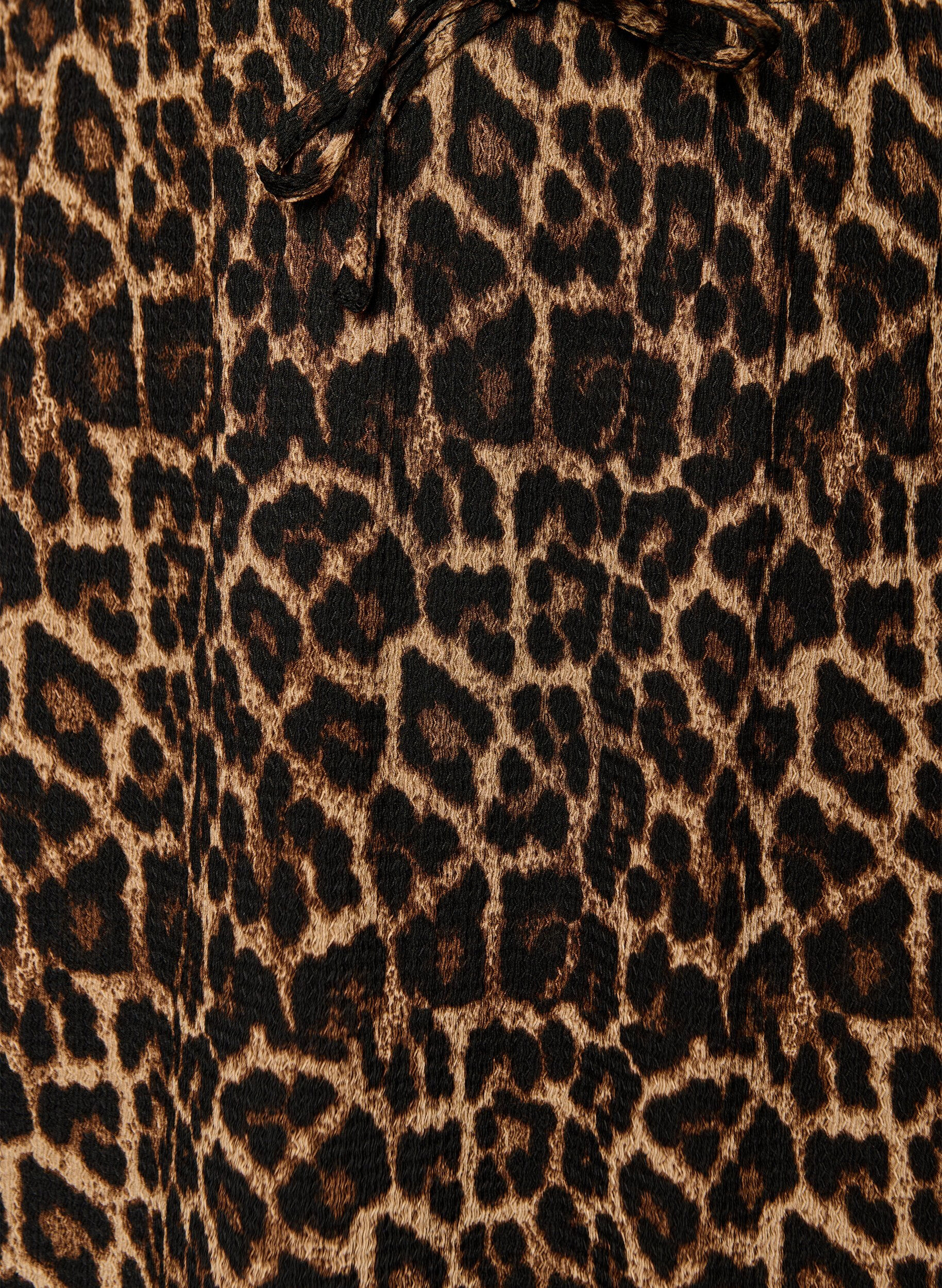 ZizzifashionLong skirt with tie belt and ruffle hem, Black, Packshot image number 2