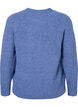 Melange pullover with pearl buttons, Coastal Fjord Mel., Packshot image number 1