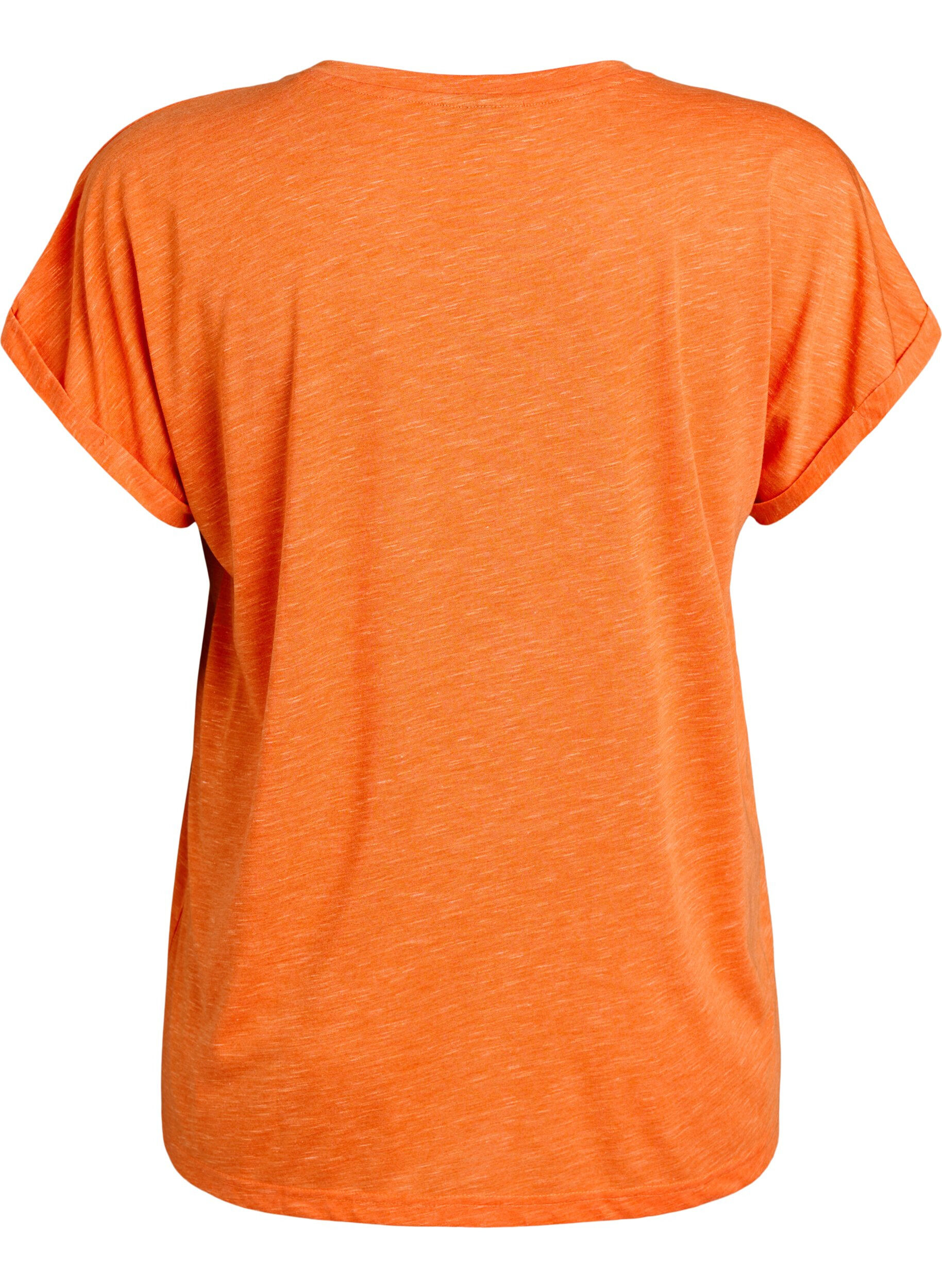 ZizzifashionLoose workout t-shirt with short sleeves, Coral, Packshot image number 1
