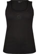Fitted top with motif, Black, Packshot image number 0