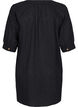 Cotton tunic with a V-neck, Black, Packshot image number 1