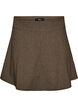 Small check A-line skirt, Brown, Packshot image number 0