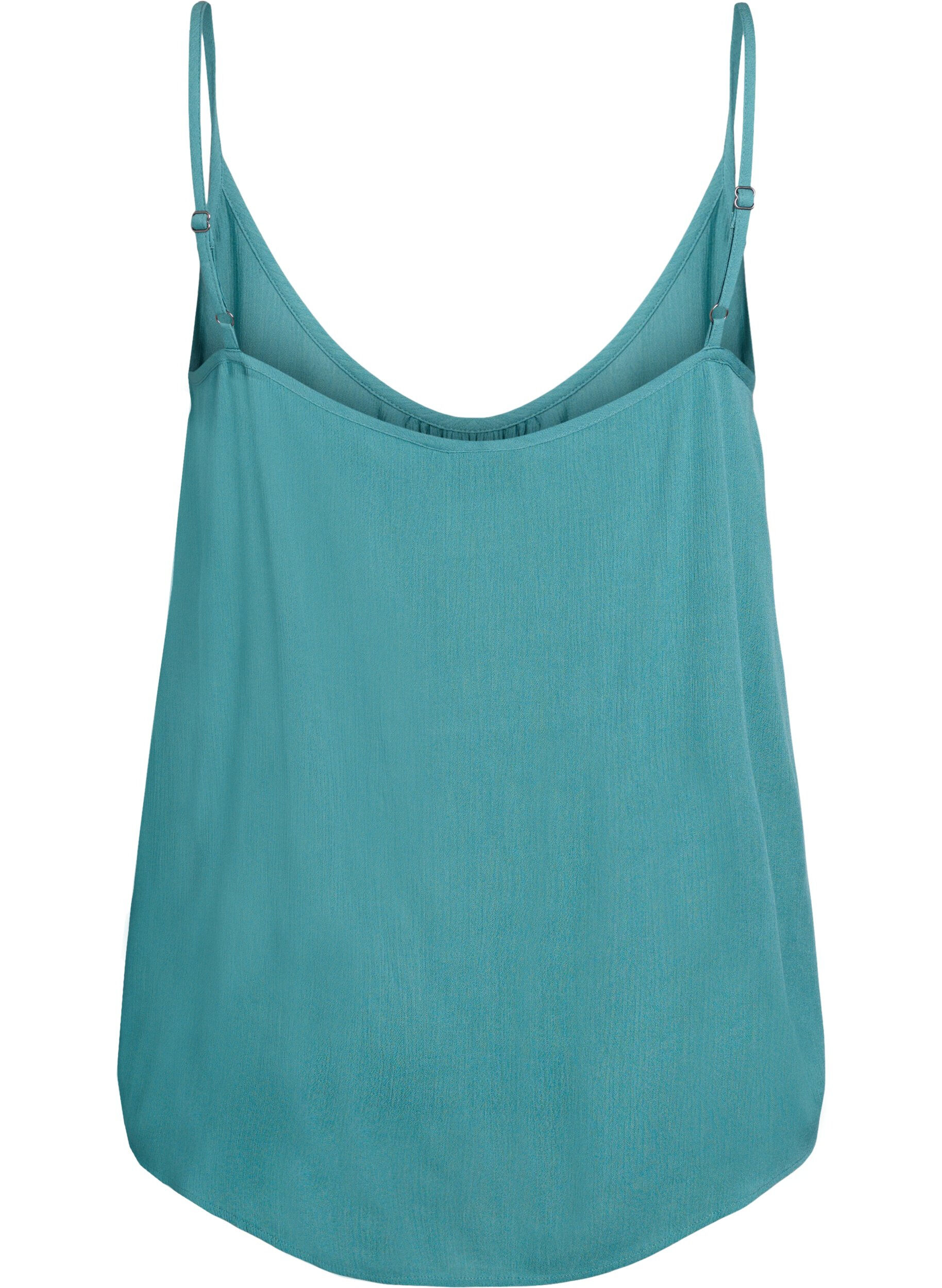 ZizzifashionStrap top in viscose, Green, Packshot image number 1