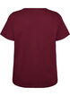 T-shirt with button detail, Dark Bordeaux, Packshot image number 1