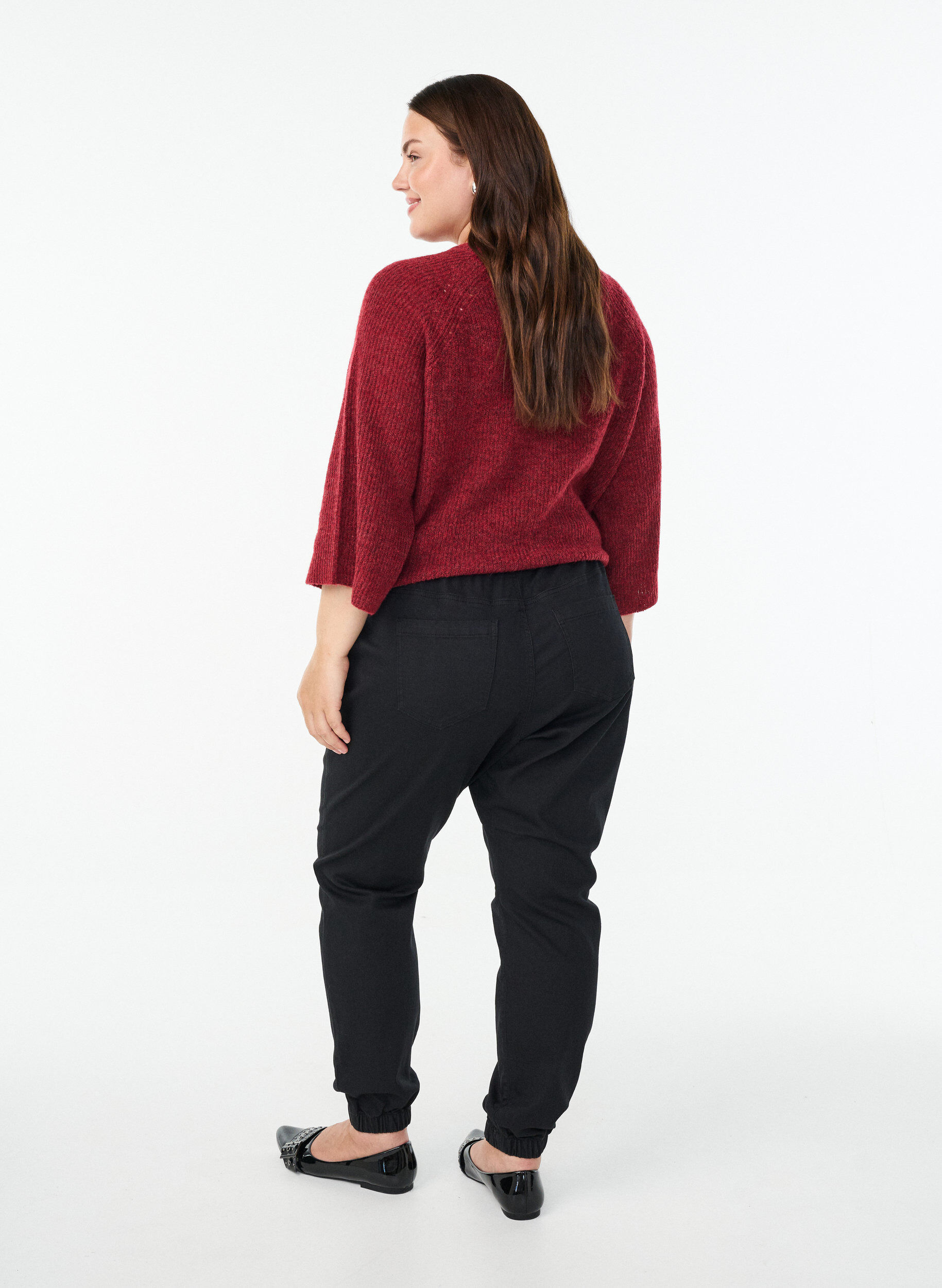 ZizzifashionDenim joggers with pockets, Black, Model image number 1