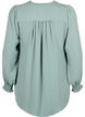 Blouse with smock and v-neckline, Chinois Green, Packshot image number 1