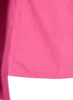 FLASH - Cotton blouse with half-length sleeves, Raspberry Rose, Packshot image number 3