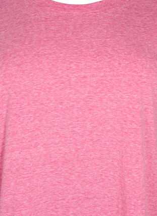 Melange t-shirt with short sleeves, Beetroot Purple Mél, Packshot image number 2