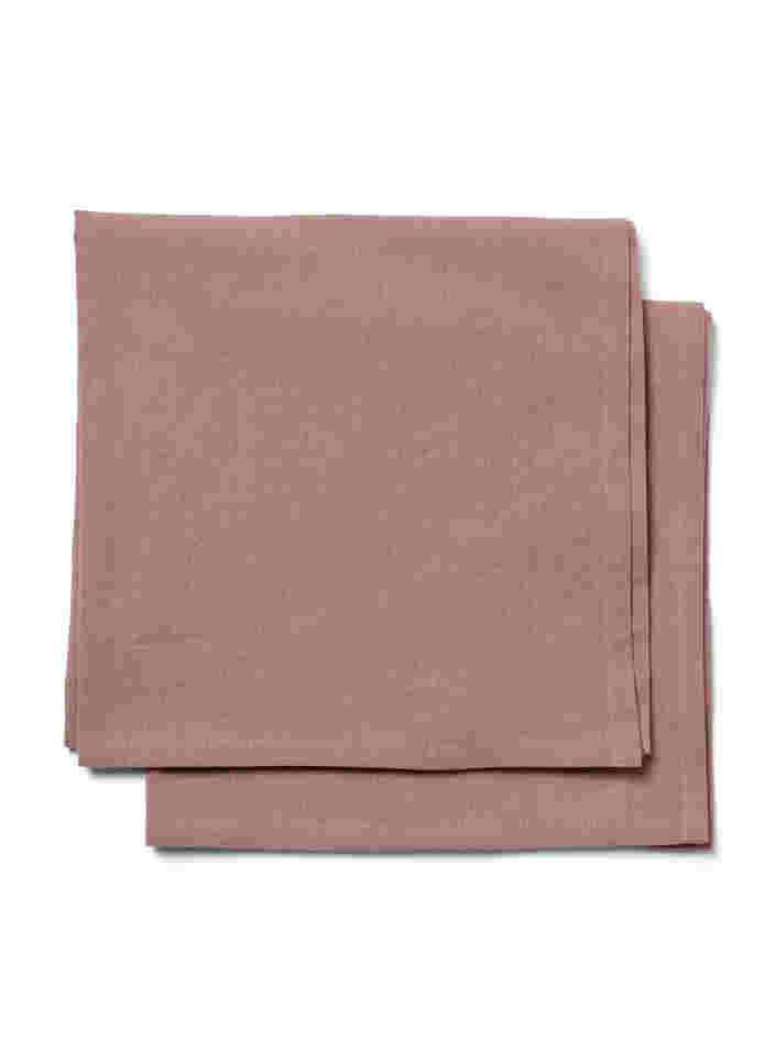 Cotton napkins in a 2-pack, Antler, Packshot image number 1