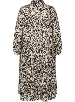 Long-sleeved midi dress with print, Chain AOP, Packshot image number 1