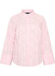 Shirt with floral embroidery and wide sleeves, Pink, Packshot image number 0