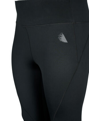 Workout tights with fleece lining, Black, Packshot image number 2