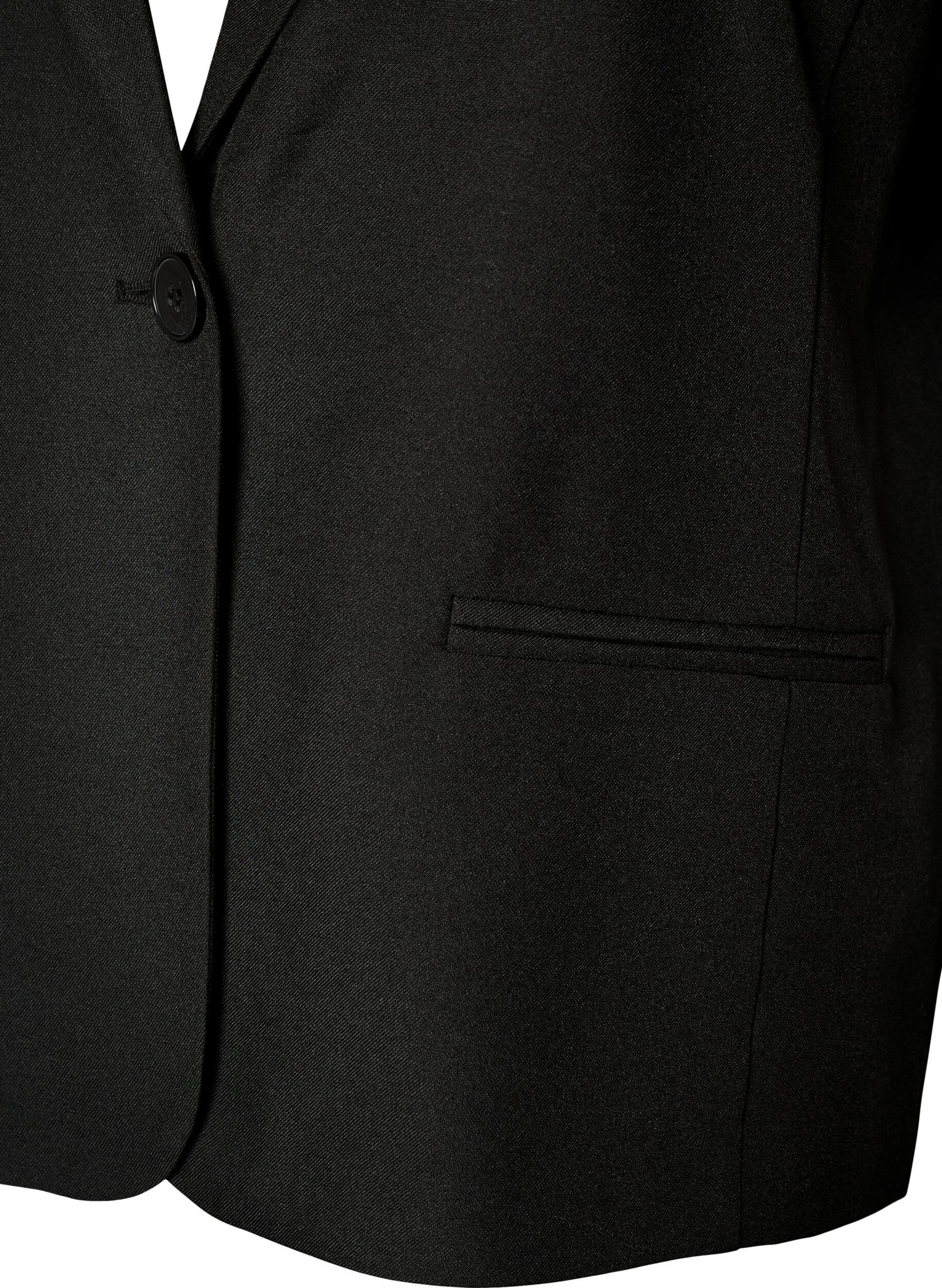 ZizzifashionBlazer with short sleeves and lapels, Black, Packshot image number 2