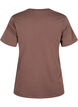 Organic cotton T-shirt with print, Brown, Packshot image number 1